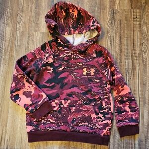 Youth XS Under Armour Camo/Lava/Minecraft Hoodie